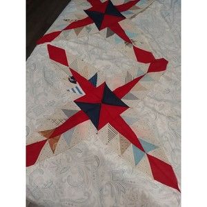 Vintage Quilt Four Pointed Star 1950s